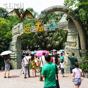 De Jurásico dinosaurio parque de fibra de vidrio de pared - Product Image 2