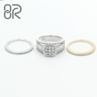 Bagues en moissanite VVS 0,25 ct, bagues en diamant, livraison rapide, stock de luxe, coupe émeraude, bague en argent 925 pour homme et femme