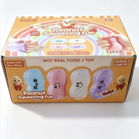 Nouveau jouet de décompression créatif de 12 cm en forme d'arachide, texture vaseline, pour adultes et enfants, idéal pour le bureau