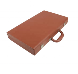 Bordo personalizzato del Backgammon della scatola di cuoio durevole personalizzato del gioco di scacchi turco personalizzato - Product Image 3