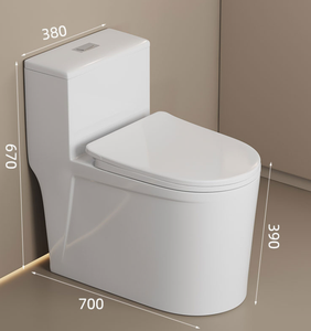 สุขภัณฑ์ชิ้นเดียวแบบทันสมัย เซรามิก ระบบวอชดาวน์ สำหรับใช้ในบ้าน - Product Image 4