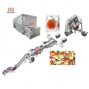 Iqf Food Frezer Vegetable Cutter Quick Frozen Fruit And Vegetable Freezing Line Frozen Vegetable Production Line