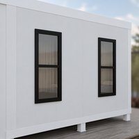 Conteneur d'expédition en acier détachable personnalisable de 20 pieds, design moderne, étanche, résistant au vent, pour salon/appartement, garantie 2 ans