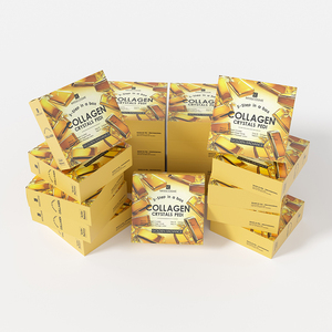 Usine directe 5 étapes collagène Golden Spa dans une boîte Kit de soins de la peau des pieds Gold Spa produit de pédicure pour le rajeunissement ultime des pieds - Product Image 3