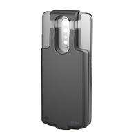 Étui de batterie de secours intelligent universel 6800mah, batterie externe portable de petite taille sans fil pour iPhone, pour Android, pour type C