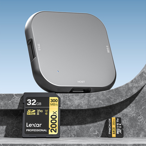 Xách Tay Trọng Lượng Nhẹ <span class=keywords><strong>USB</strong></span> C 3.0 Từ Đầu Đọc Thẻ Dual-Thẻ Dual-Chế Độ Chờ Hỗ Trợ Tốc Độ Cao SD/TF/MMC Nhôm Cho iPhone - Product Image 4