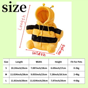 प्यारा पशु प्रिंट पालतू वाहक बैकपैक गर्म शीतकालीन सैटल छोटे कुत्ते बिल्ली के लिए क्रॉसबॉडी स्ट्रैप के साथ - Product Image 2