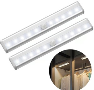 TAIKOO – lumière d'armoire <span class=keywords><strong>de</strong></span> cuisine intérieure à <span class=keywords><strong>Led</strong></span>, détecteur <span class=keywords><strong>de</strong></span> <span class=keywords><strong>mouvement</strong></span> intérieur à 10 <span class=keywords><strong>Led</strong></span> pour placard sous armoire, détecteur <span class=keywords><strong>de</strong></span> garde-robe, bande d'escalier - Product Image 5