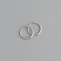 Boucles d'oreilles minimalistes en argent sterling 925 plaqué or 18 carats
