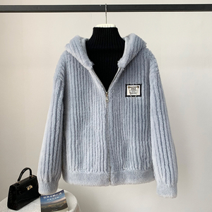 Cappotto Invernale da Donna in Lana d'Agnello, <span class=keywords><strong>Giacca</strong></span> Corta Calda in Pelliccia di Pecora JT3309 - Product Image 5