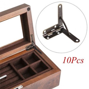 WEKIS Modern Design Steel and Stainless Steel Hinge Supports for <b>Small</b> Wooden Jewelry Wine or Watch Case Boxes for Hotels - Product Image 6