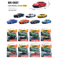 PANDAS Set de Juguete de Auto de Carreras a Escala 1/64, Modelo Diecast de Aleación de Metal y Plástico Deslizante, Mini Vehículo Metálico Hot Wheels