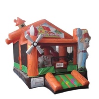 Structure gonflable combinée Animal Ranch avec installation facile pour les tout-petits - Marque Justfun Modèle JFSC-777