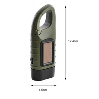 Camping Survie Urgence Lampe de poche LED rechargeable Torche à manivelle Lampe de poche solaire