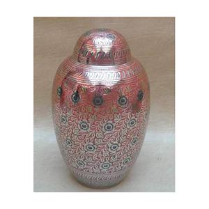 Cendres de crémation en métal tenant des urnes cercueil sculpture complète avec dôme décoratif disponible au prix le plus bas et à bas quantité minimale de commande - Product Image 1