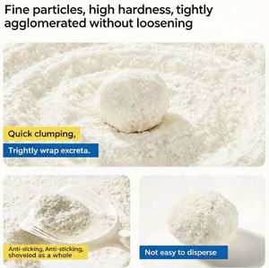 Litière pour chat en mèches de maïs et de manioc, agglomérées et bien compactées, faciles à ramasser sans coller au fond. - Product Image 2