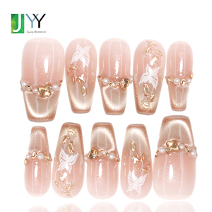 Unghie Finte 3D Decorative di Alta Qualità, Punte per Unghie in Acrilico con Gel a Copertura Totale, Ongles Artificiel - Product Image 4