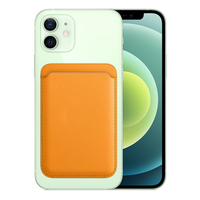 Portefeuille magnétique pour cartes en cuir PU, porte-cartes magnétique pour téléphone portable, étui portefeuille pour cartes de téléphone