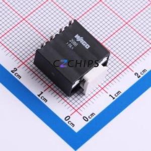 2086-1104/700-000/997-605 Spring Terminal Block SMD,P=3.5mm Connector ( Construction: 1x4P )( Pitch: 3.5mm )( Color: Black ) - Product Image 1