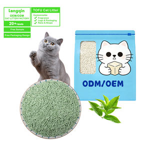 Fabrieks prijs milieuvriendelijke biologisch afbreekbare doorspoelbare kattenbakvulling, klontvormende, veilige, stofvrije tofu kattenbakvulling - Product Image 1
