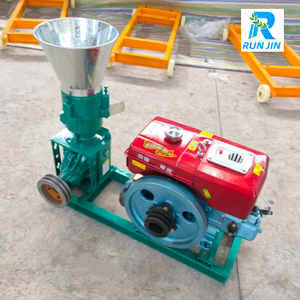 Machine à granulés d'aliments pour animaux, alimentée au diesel, taille de matrice réglable de 2 à 8 mm, pour lapins, chèvres, moutons, usage domestique, ferme, zone rurale - Product Image 1