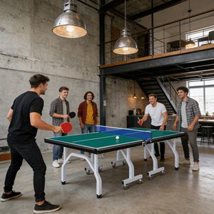 Table de tennis de table personnalisée OEM, combo professionnel, table de ping-pong, table de billard pour jeu professionnel, bar, double usage, jeu professionnel - Product Image 2