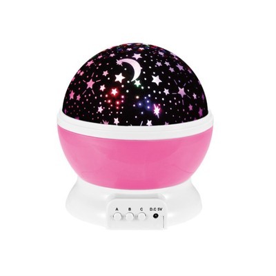 Home Decoration Laser Moon Star Starry 3D Night Light Projector for Kids Room