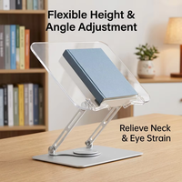 Support de lecture en acrylique ergonomique réglable en hauteur pour bureau, école, bibliothèque, salle de classe - Vente en gros - Fabrication depuis 18 ans