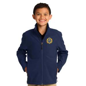 Uniforme <span class=keywords><strong>Scolaire</strong></span> Filles Coton Modal École Brodé Marine Pull Zip Avant Cardigan Pull Unisexe Soft Shell Veste - Product Image 1