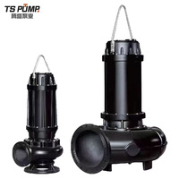 Pompe à eaux usées submersible verticale électrique industrielle WQ anti-colmatage avec broyeur