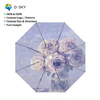 Parapluie de voyage pliable personnalisé ODM, tissu hydrofuge rapide, protection UV, pour les trajets quotidiens et le tourisme