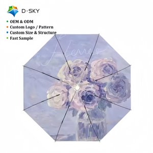 Paraguas de Viaje Plegable Personalizado ODM, Tela Impermeable de Secado Rápido, Protección UV, para el Desplazamiento Diario y <span class=keywords><strong>Turismo</strong></span> - Product Image 1