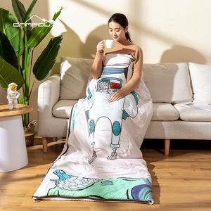 Sac de couchage d'astronaute Campout, chaud et épais pour l'hiver, en coton creux respirant, pour adulte, pour le camping en plein air - Product Image 2