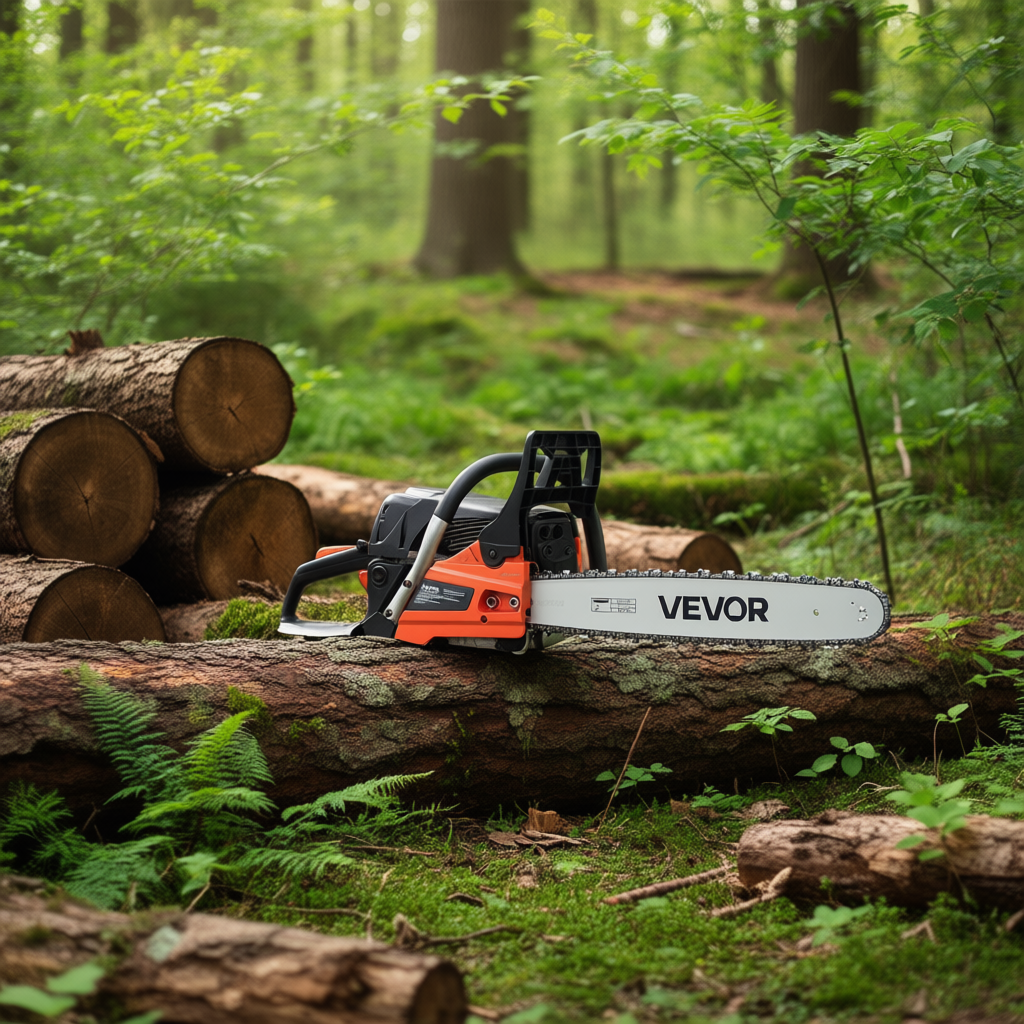 20 Inch 62 Cc Gas Chainsaw 3.8 Hp Wood Cutting Tree Trimming