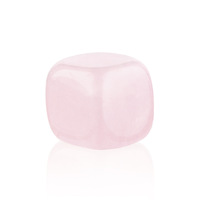 En gros, Ornement en cube de cristal de quartz rose naturel poli, Pierre de guérison, Pierre de vin en glace carrée en améthyste, Objets sculptés
