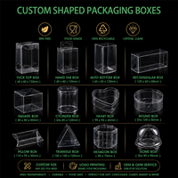 Boîte en plastique transparente personnalisée en acétate PET PVC, emballage pliable pour bougies, cadeaux et cosmétiques, boîte en plastique transparente avec trou de suspension
