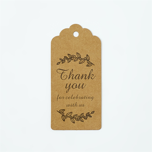 Quần áo tùy chỉnh Thẻ Tay giấy <span class=keywords><strong>kraft</strong></span> treo thẻ với dây giày Cảm ơn bạn thẻ giấy cho hàng hóa tại chỗ quần áo - Product Image 6
