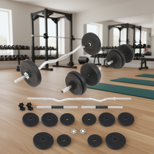 Ensemble d'haltères D0102HPMSMG 66,1 lb, poids réglable, équipement de musculation à domicile, métal, unisexe - Product Image 2