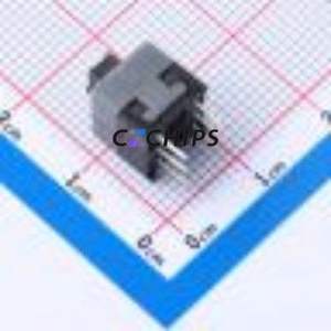 8.5-8.5 WSPT Push Button Switch Through hole Switch Double Pole Double Throw No Lock Rectangle Plunger Through Hole - Product Image 2