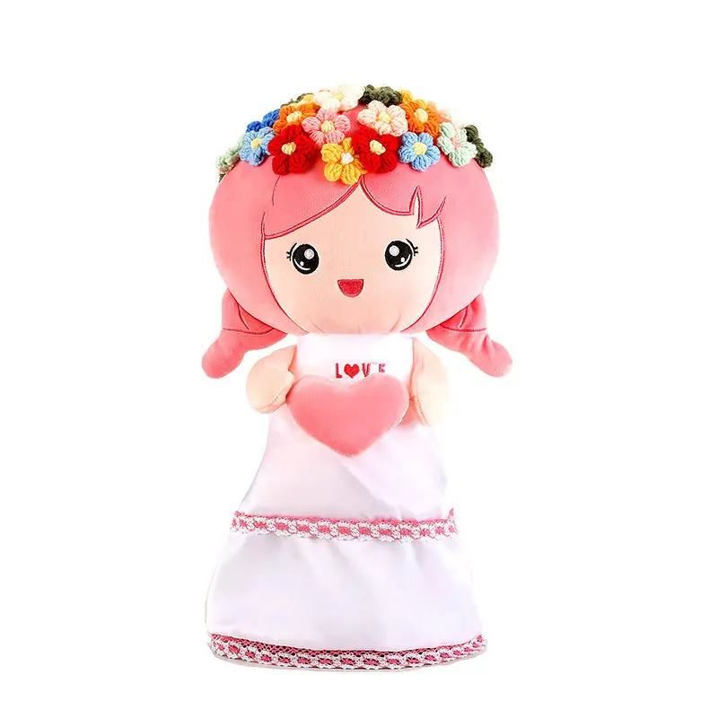 प्यारा गुलदस्ता गुड़िया आलीशान खिलौना थोक फूल परिवर्तन लड़की गुड़िया जन्मदिन उपहार चिथड़े गुड़िया