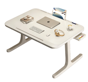 Bureau d'ordinateur portable pliable en panneau de particules Huaxin, petite table d'écriture pour étudiant - Idéal pour dortoir et usage domestique - Product Image 1