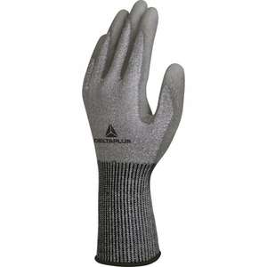 DELTA PLUS - VECUTB02GR10 Gant tricoté gris Softnocut avec paume en polyuréthane (multi-pack) -GANTS EAN 3295249255275 - Product Image 1