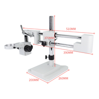 SANQTID Dual Arm Bracket PCB Dental Trinocular Optique Stereo Digital Microscope Mobile Phone Repair Jewelry Identification