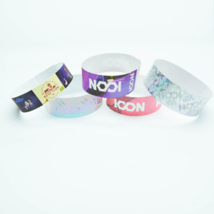 Pulseras de Papel de Colores para Eventos, Pulseras de Identificación Ligeras, Pulseras Adhesivas para Fiestas - Product Image 1