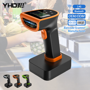 Đa màu sắc tùy chọn 2D Đầu đọc mã vạch bluetooth không dây CMOS Bar QR Máy quét mã cho kho bán lẻ và hậu cần - Product Image 1