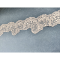 Tissu en maille 100 % polyester, transparent, brodé, à rayures étroites, largeur/poids personnalisables, accessoires pour robes de filles