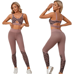 <span class=keywords><strong>Leggings</strong></span> <span class=keywords><strong>neri</strong></span> <span class=keywords><strong>lucidi</strong></span> stampati alla moda a vita alta personalizzati da donna con tasche e set Activewear dei produttori - Product Image 1