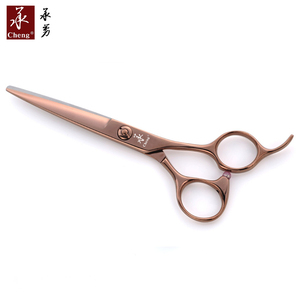 BF-55RG profesional perawatan hewan peliharaan gunting cukur anjing baja nirkarat Jepang ukuran panjang emas mawar CNC YONGHE - Product Image 1
