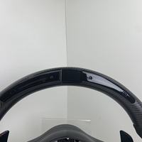 Volant en fibre de carbone mat avec LED pour W204 W205 W206 W211 W212 W176 W213 Cla W210 W124 C117 W177 W221 W222 S63 AMG