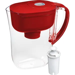 Pichet de filtre à eau de capacité de 10 tasses pour robinet et eau potable avec indicateur de changement de filtre Un filtre standard